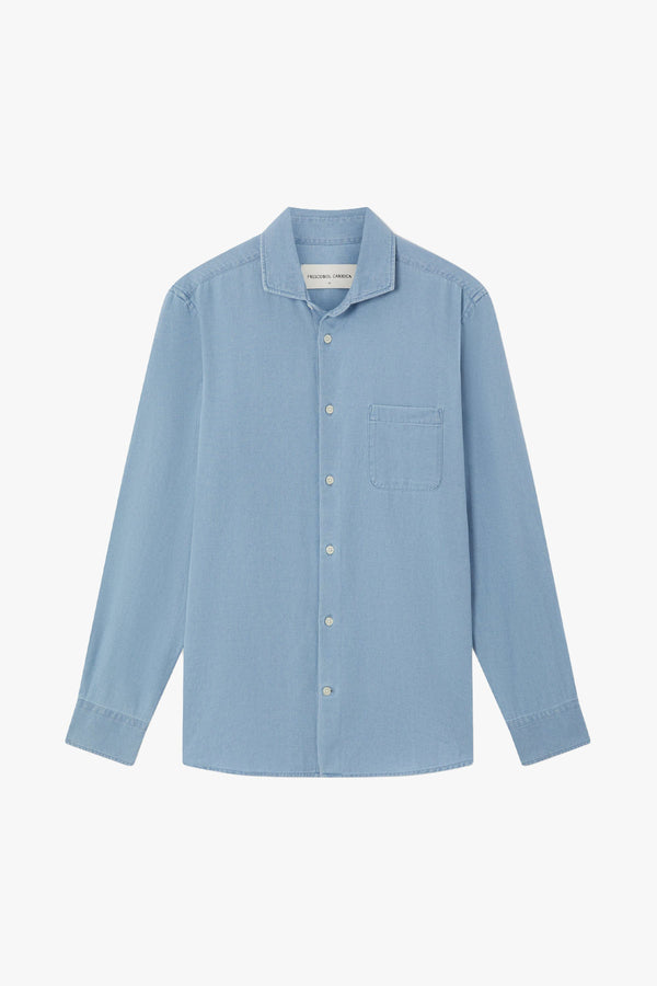 Emilio Cotton Denim Twill Shirt