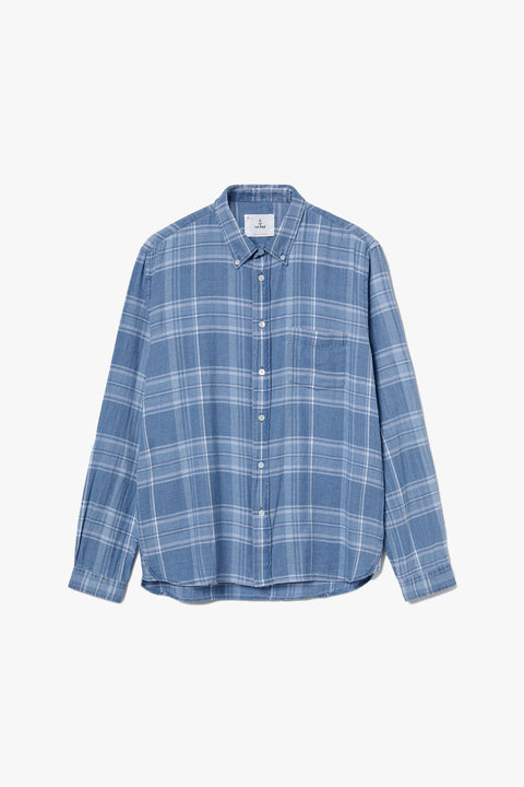 Branco Indigo Check Shirt