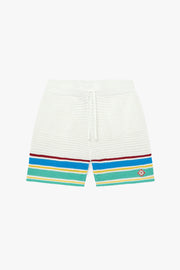 CROCHET EFFECT TENNIS SHORTS