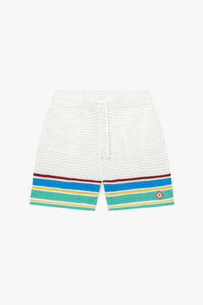 CROCHET EFFECT TENNIS SHORTS