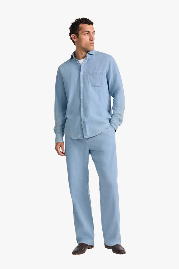 Rocha Cotton Denim Twill Wide Leg Trouser