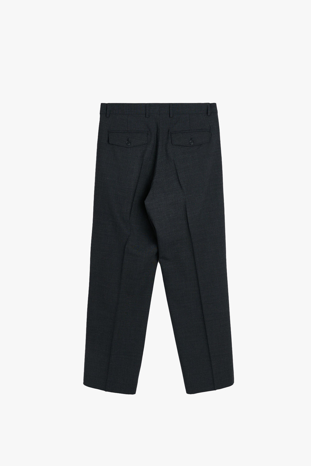 Wide Pleated Wool Trousers
