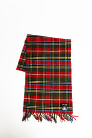 Red Stewart Lambswool Scarf