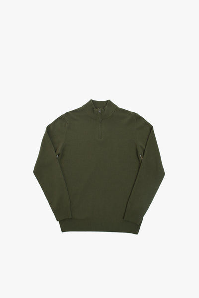 Half Zip Wool Cashmere Sweater