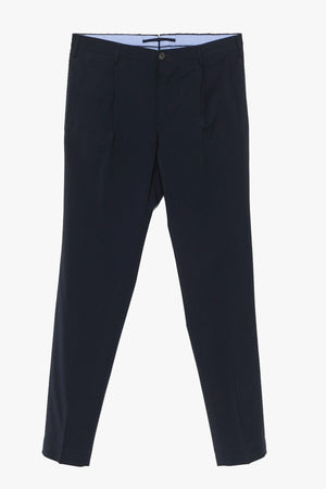 Tapered Fit Wool Trousers