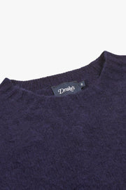 BRUSHED SHETLAND CREW NECK JUMPER