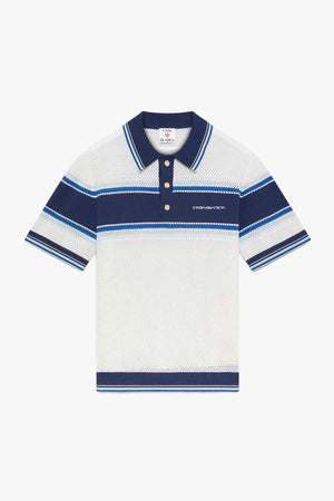 Mesh Stripe Polo