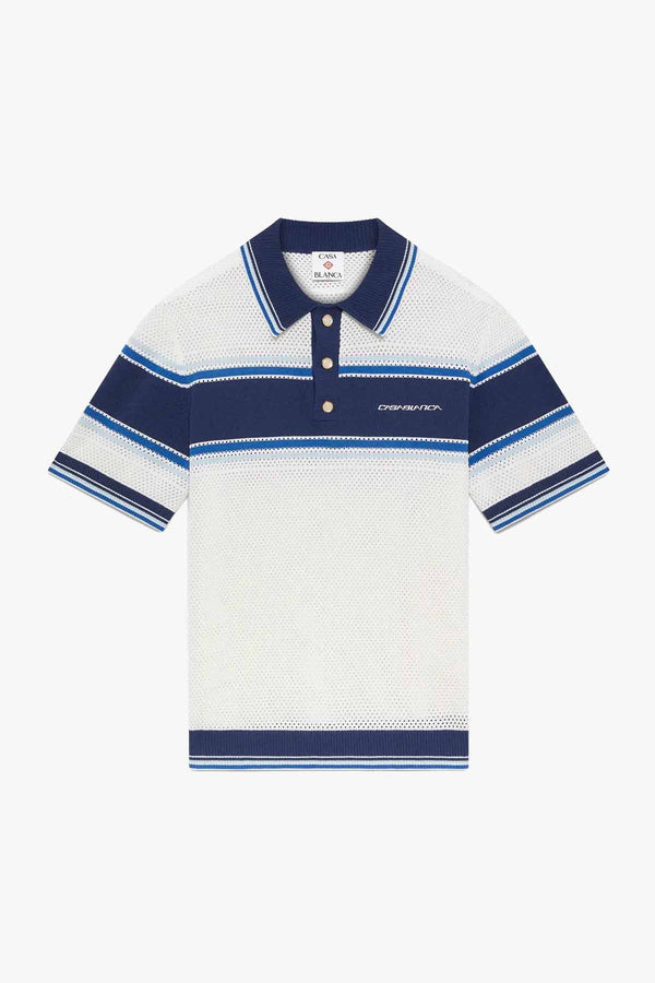 Mesh Stripe Polo