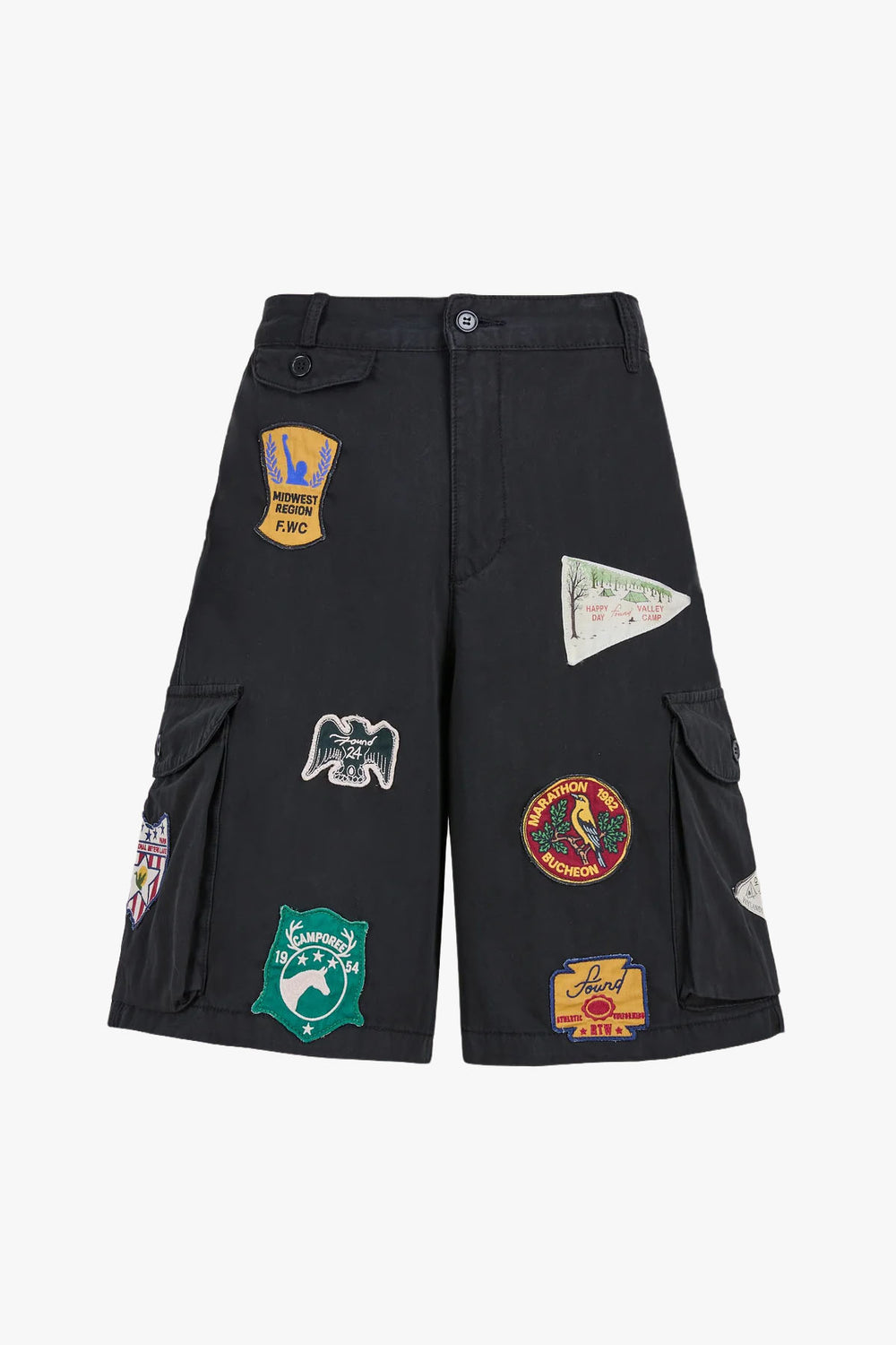 Patchwork Cargo Shorts