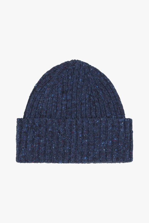 MERINO WOOL RIBBED KNIT BEANIE