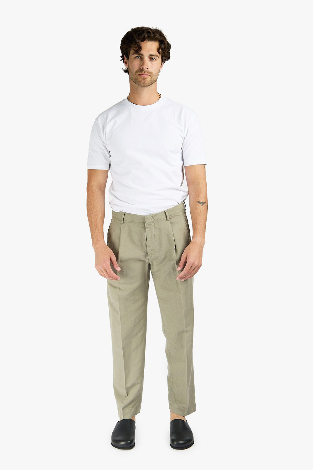 Washed Cotton Trousers