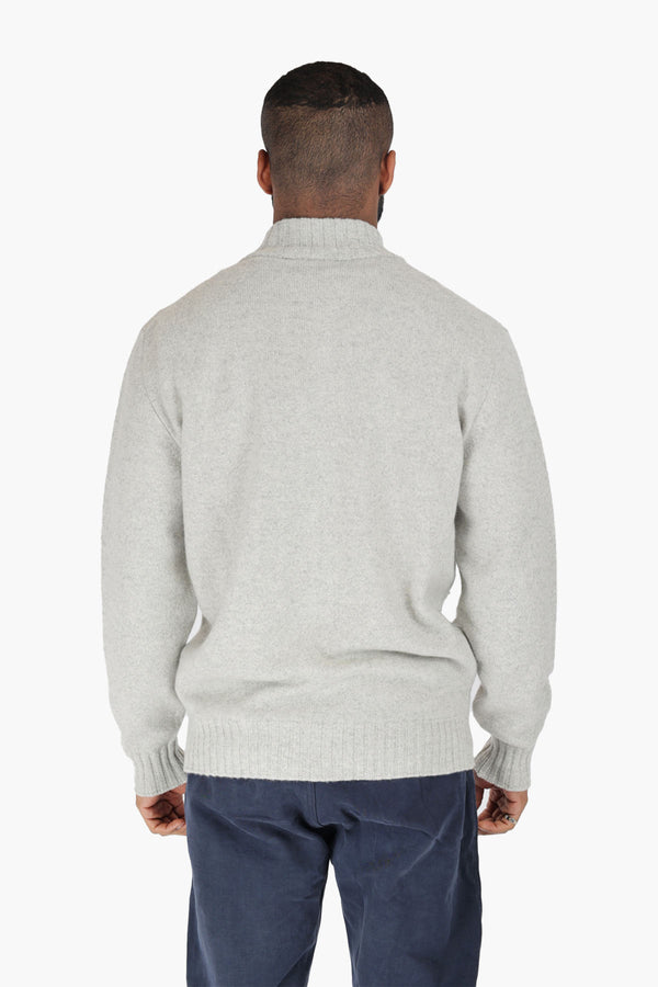 Heavy Full Zip Wool/Cashmere Sweater