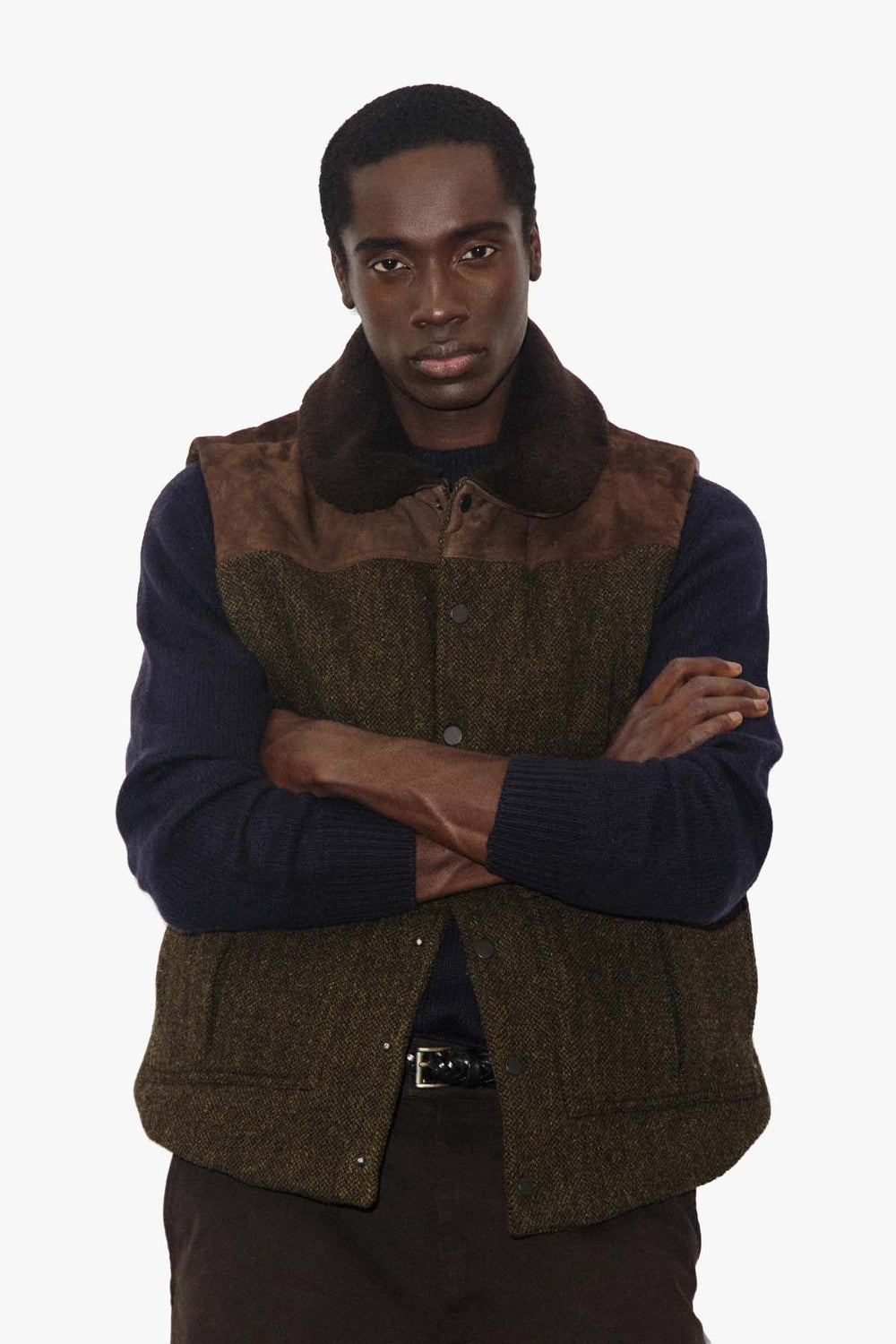 Alan Wool Twill Padded Vest