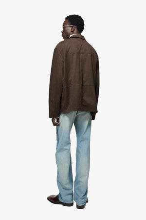 Faux Suede Overshirt