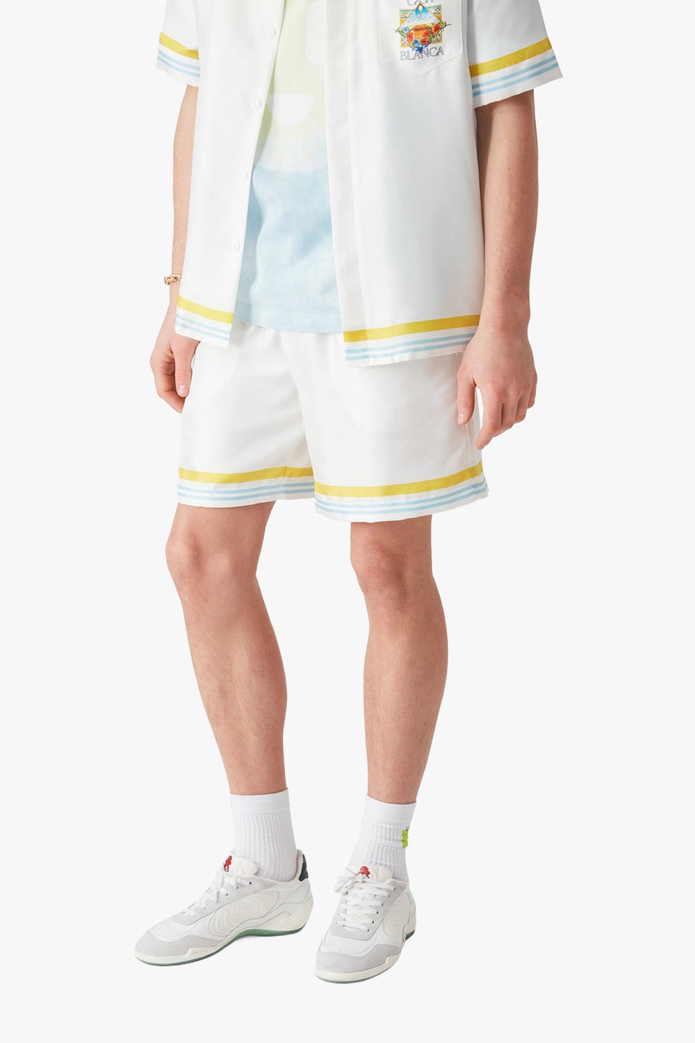 Flower Court Silk Shorts