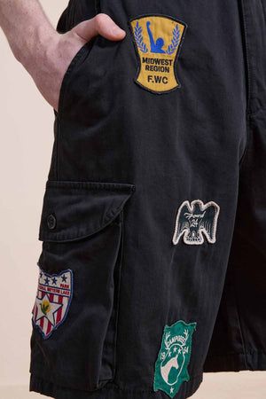 Patchwork Cargo Shorts