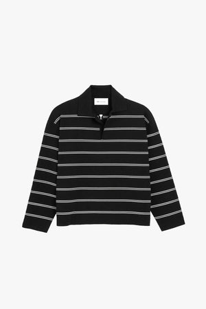 LONG SLEEVE STRIPED POLO