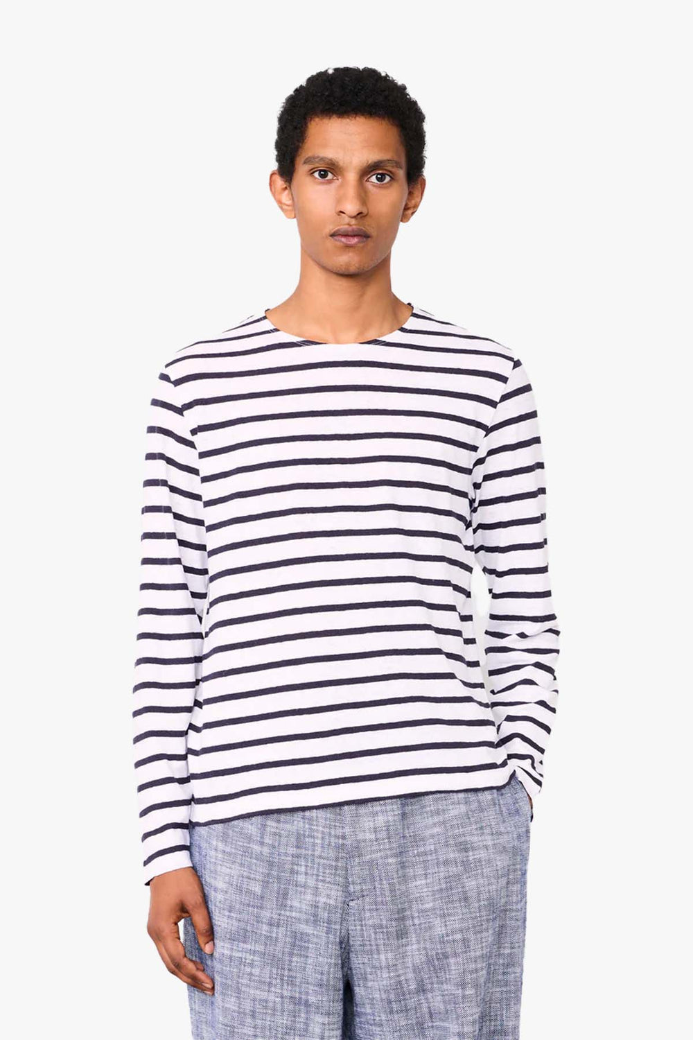 Mariniere Stripe Linen Longsleeve