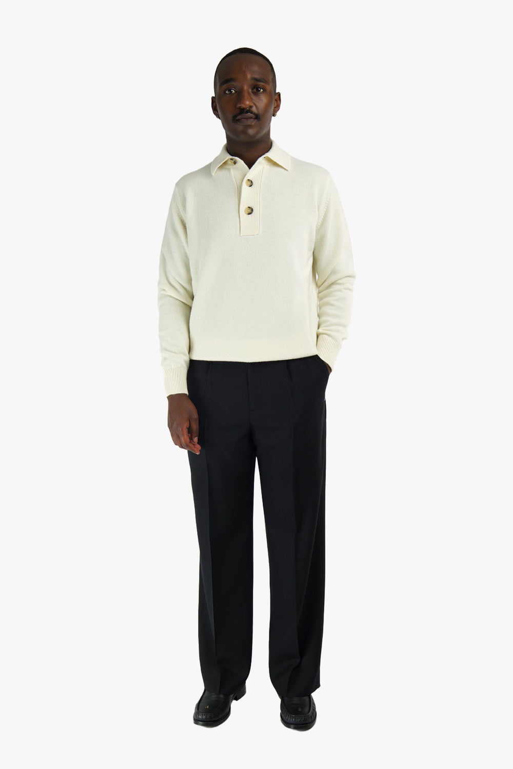 Wool/Cashmere Polo Shirt