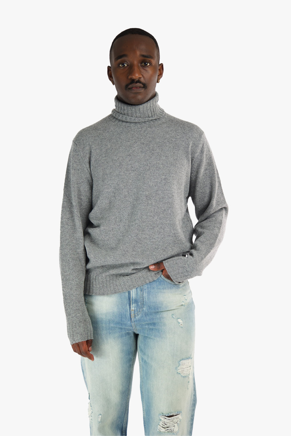 Wool/Cashmere Turtleneck Sweater