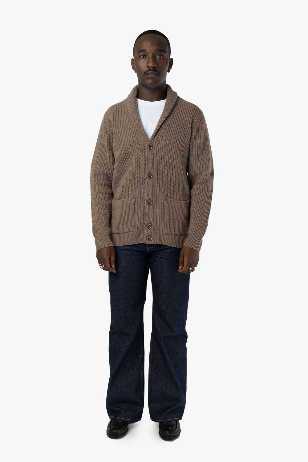 Lambswool Shawl Collar Cardigan