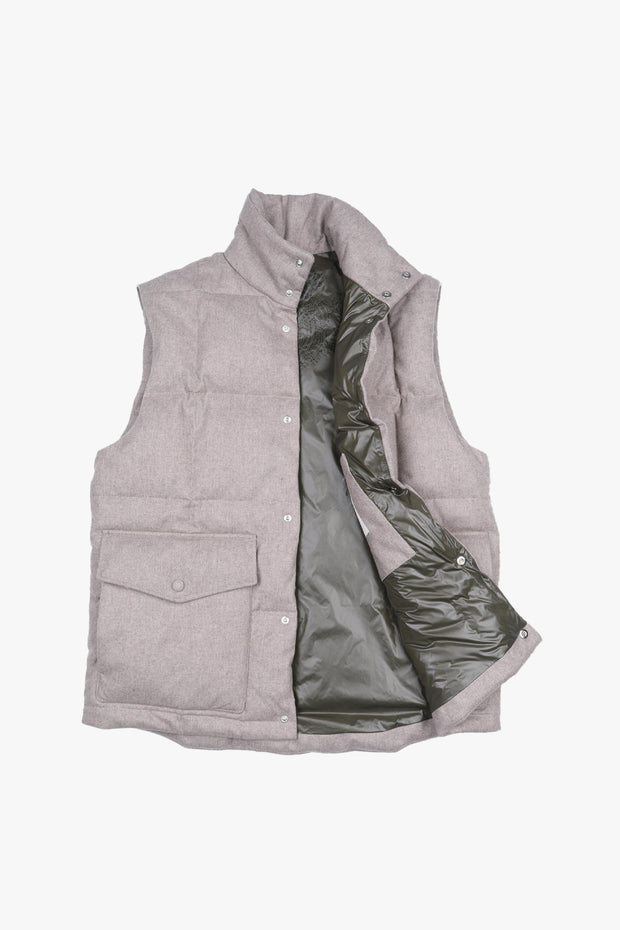 Padded Cashmere Vest