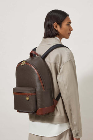 HERITAGE ZIPPED BACKPACK SCOTCHGRAIN