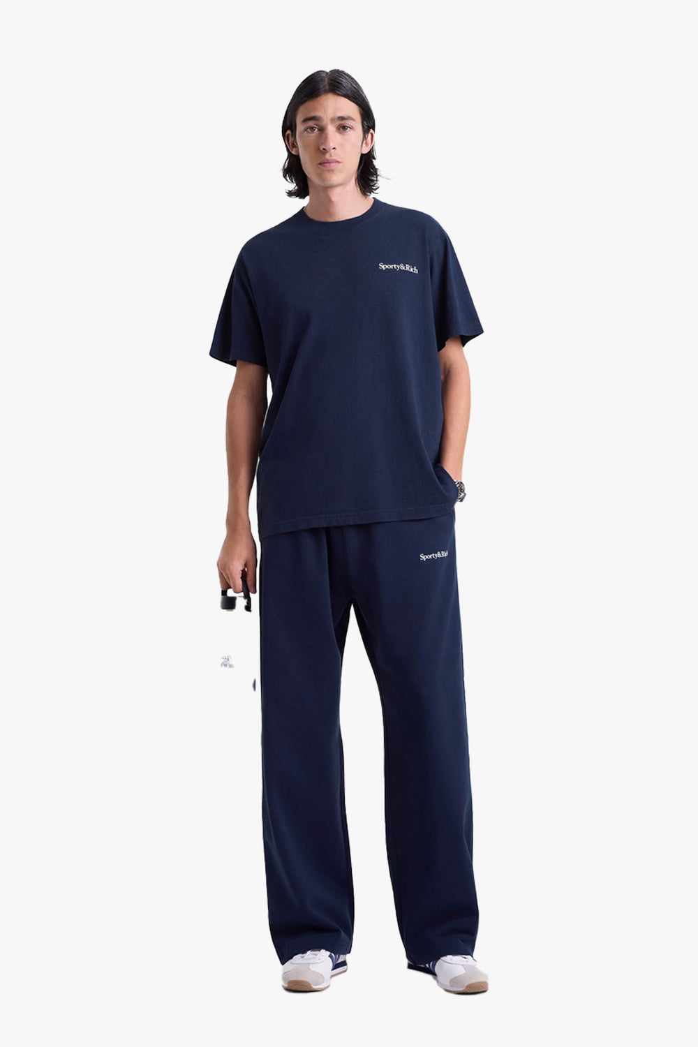 Serif Logo Wide Sweatpants