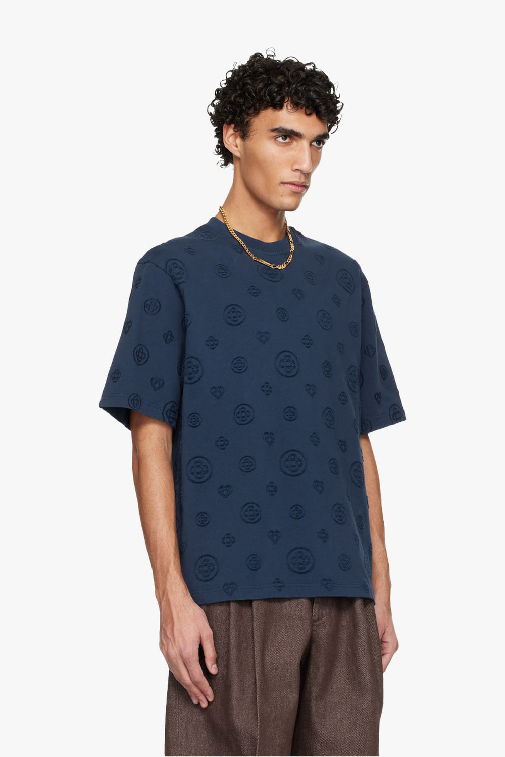 APPLIQUE MONOGRAM OVERSIZED T-SHIRT