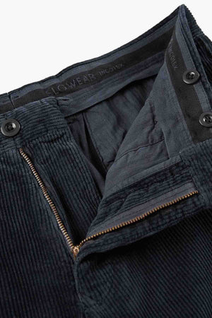 Tapered fit corduroy trousers
