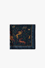 MYTHOLOGICAL CREATURES WOOL-SILK BANDANA