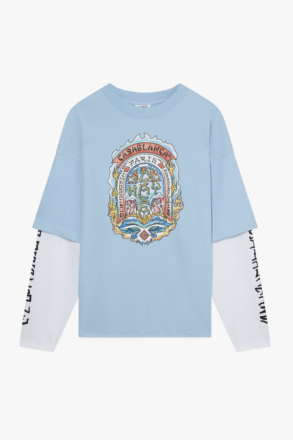 DOUBLE LAYER PRINTED T-SHIRT