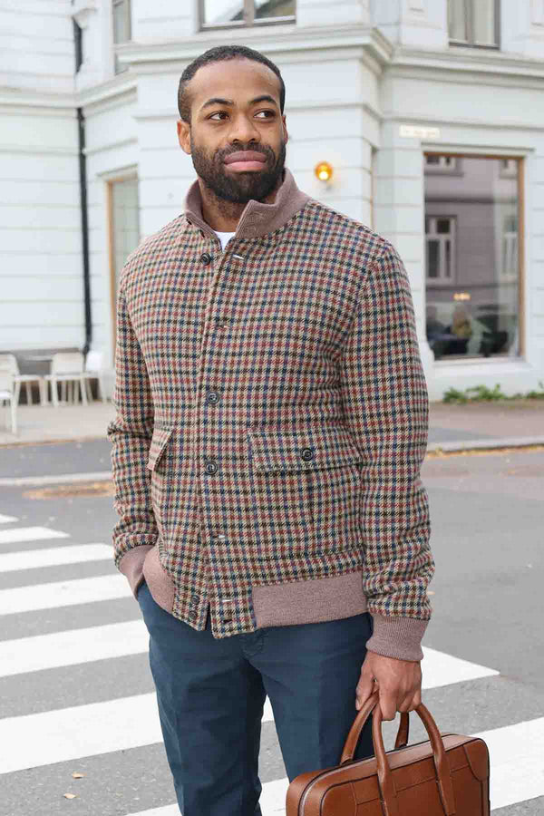 Valstarino Wool Check Jacket