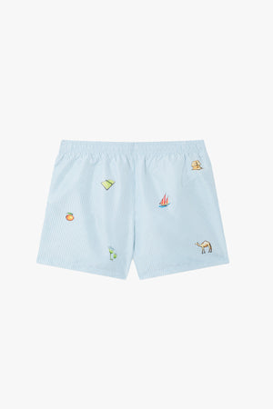 PRINTED SWIM SHORTS