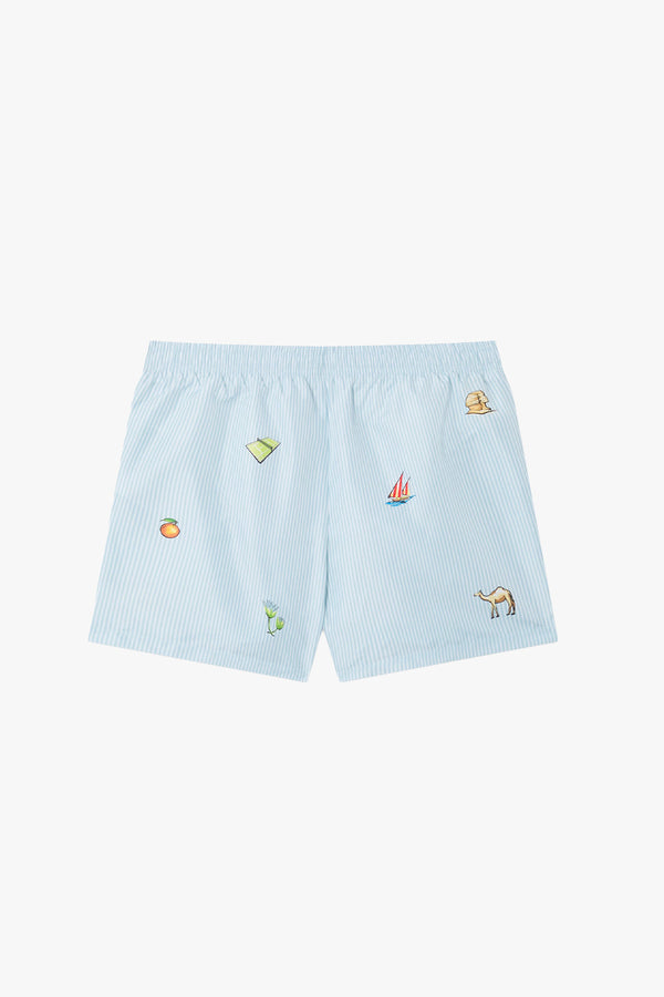 PRINTED SWIM SHORTS