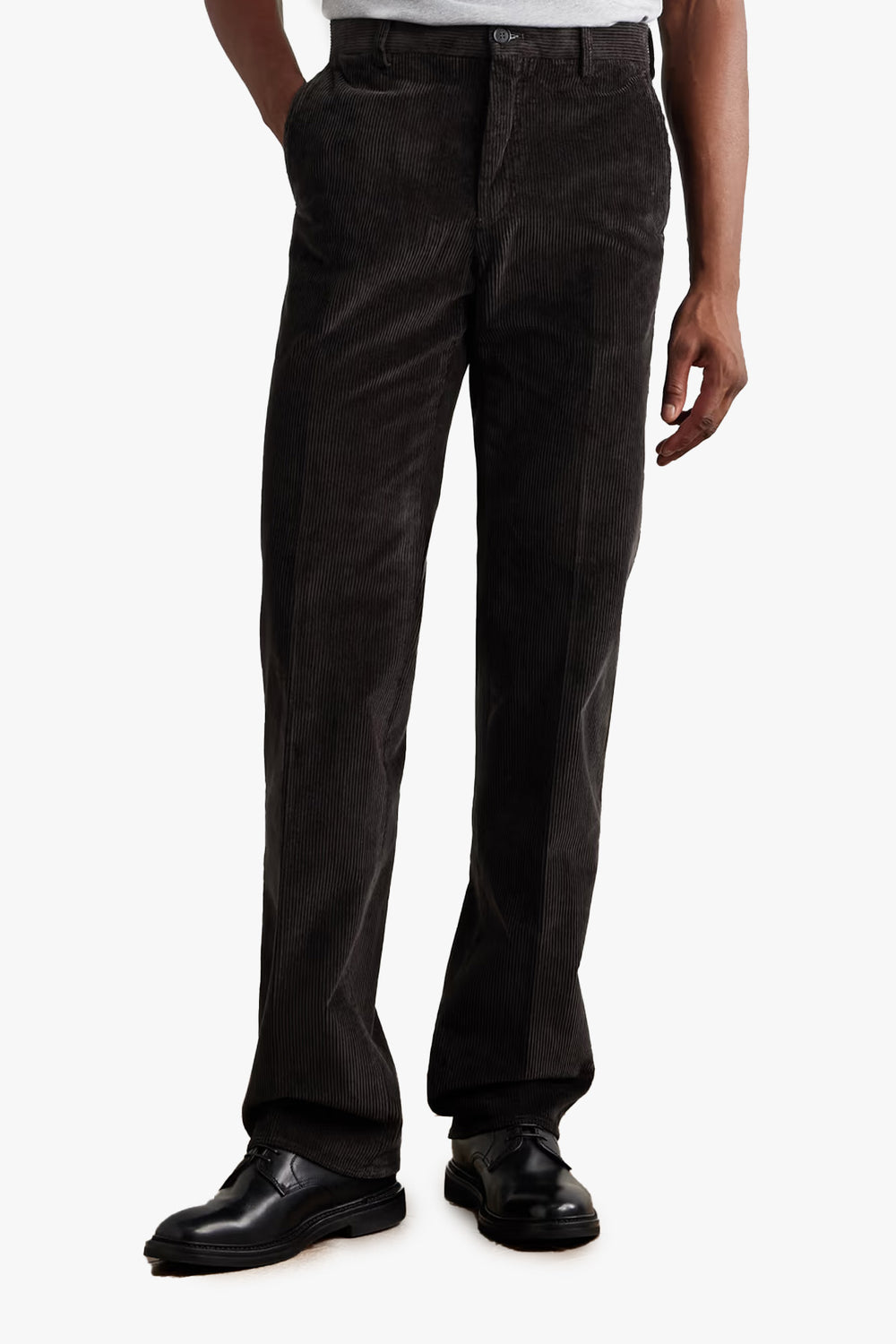 Straight Fit Corduroy Trousers