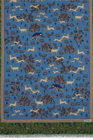 ARCHIVAL ANIMALS WOOL-SILK SCARF
