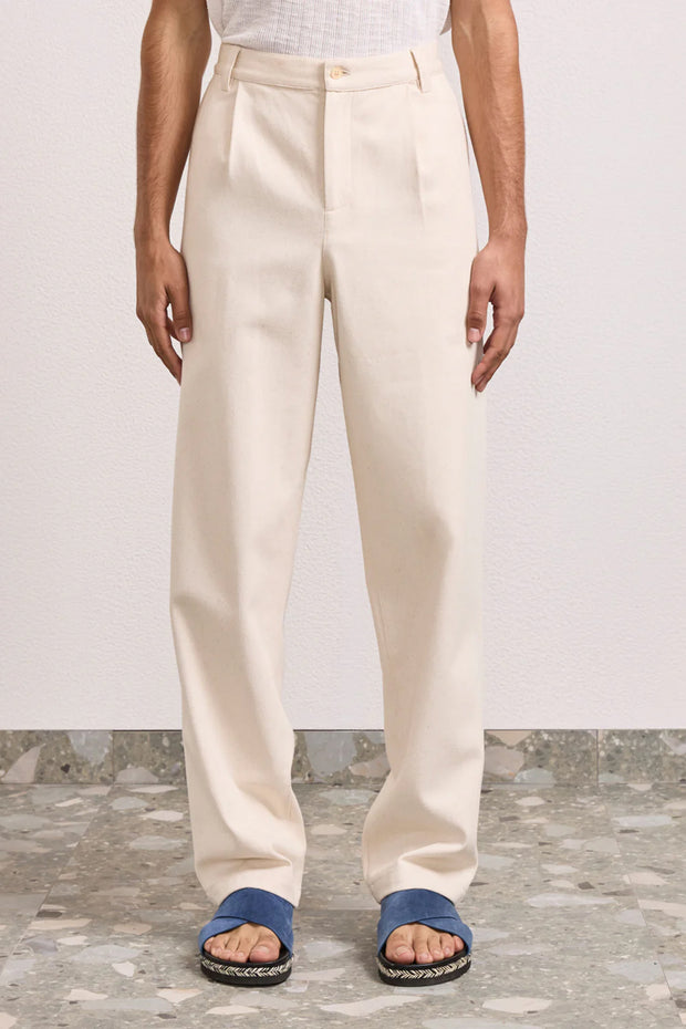 Aldo Cotton Pleat Trousers