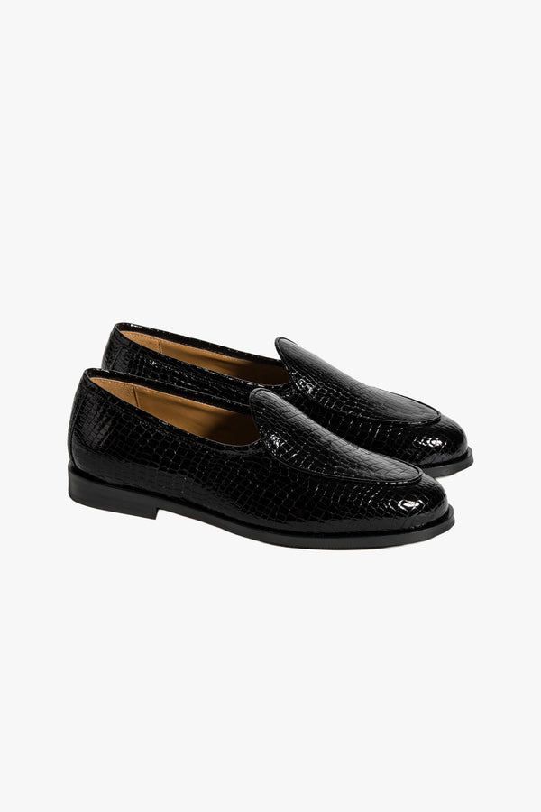 Jacques New Croc Stamped Leather