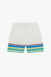 CROCHET EFFECT TENNIS SHORTS