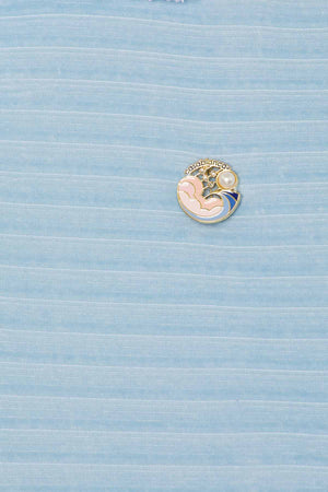 LONG SLEEVE VELOUR POLO SHIRT