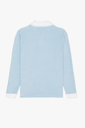 LONG SLEEVE VELOUR POLO SHIRT