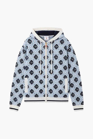 MONOGRAM ZIP UP HOODIE