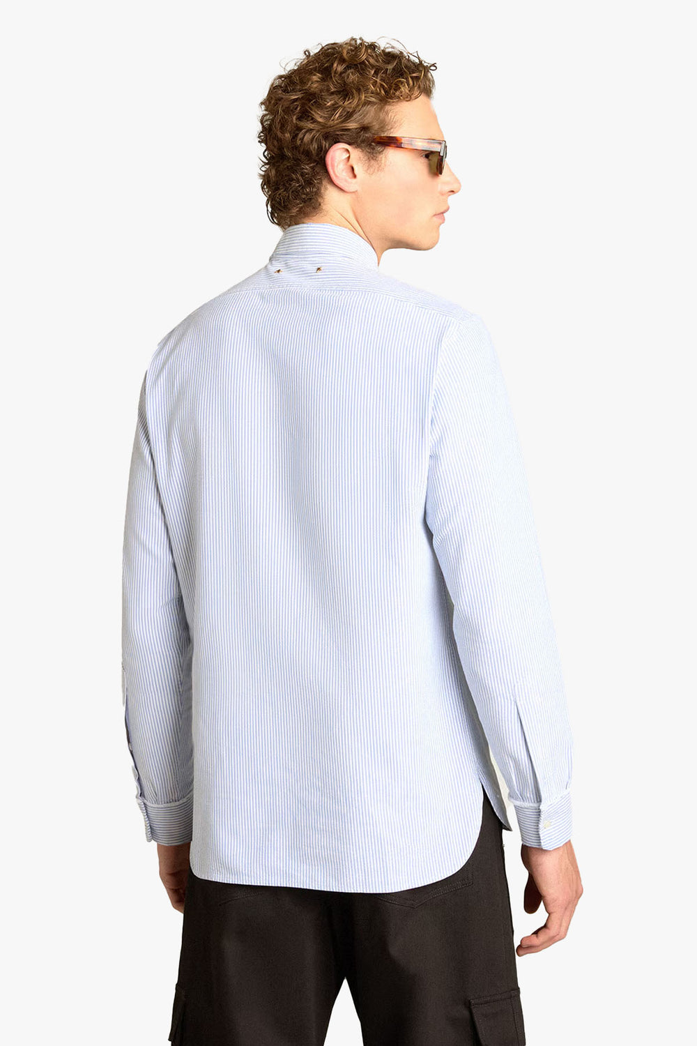 Golden Stripe Cotton Shirt