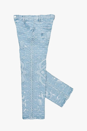 CARPET JACQUARD BAGGY DENIM JEANS