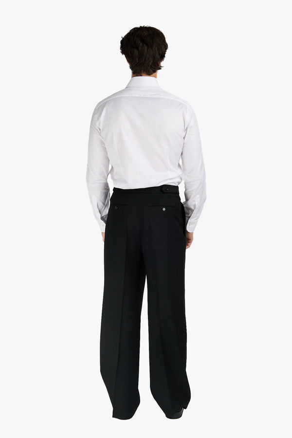 Large Fit Wool Trousers