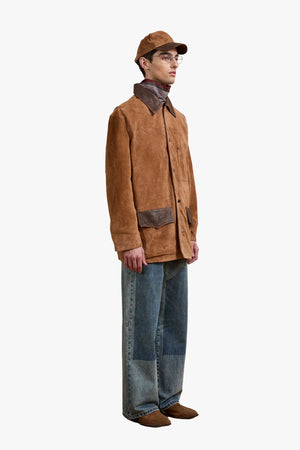 Suede Contrast Chore Jacket