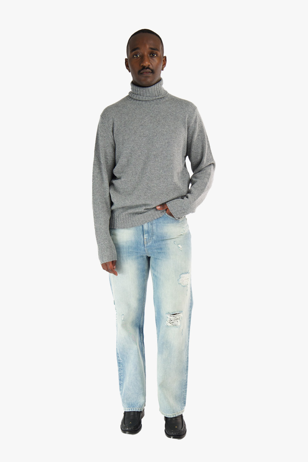 Wool/Cashmere Turtleneck Sweater