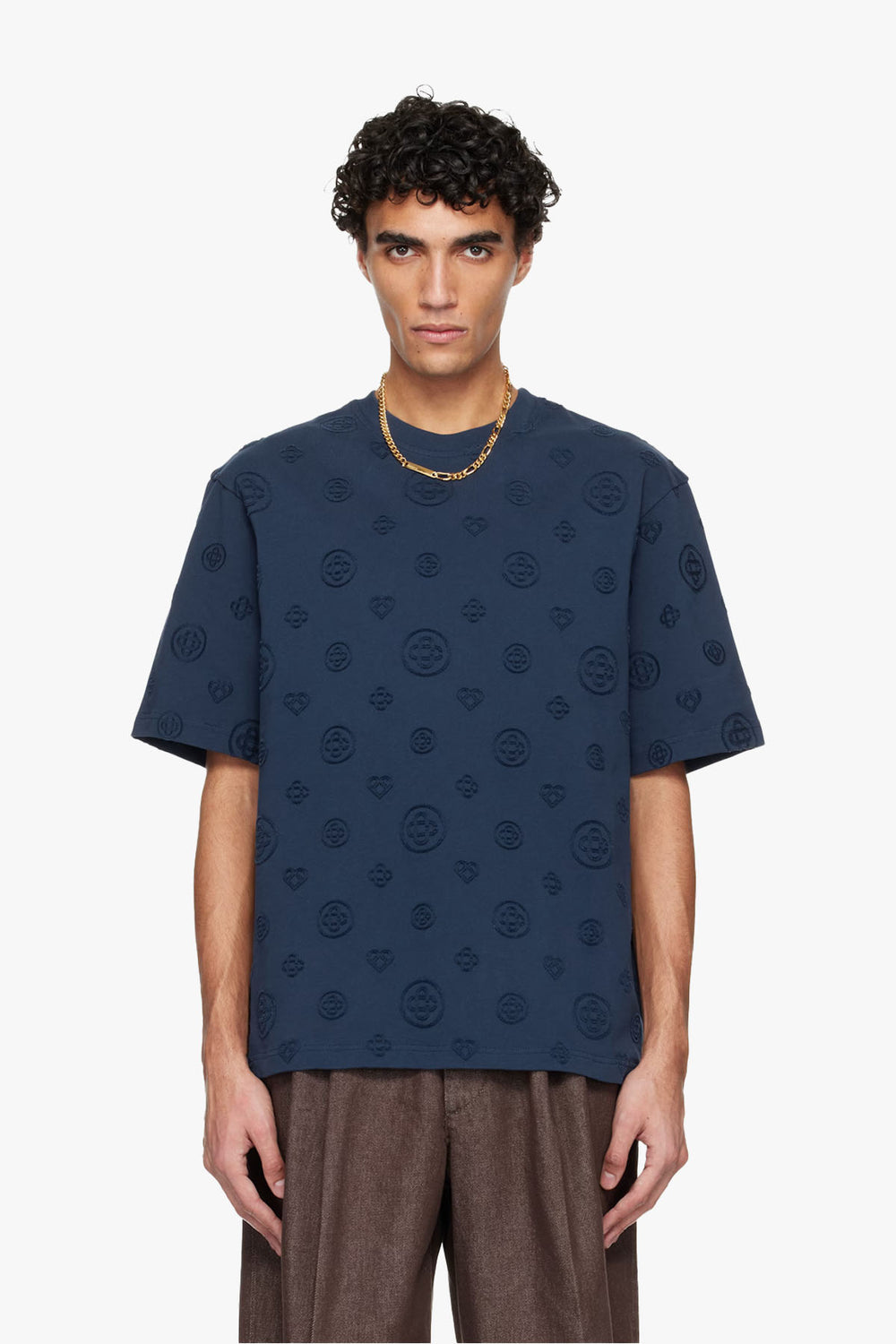 APPLIQUE MONOGRAM OVERSIZED T-SHIRT