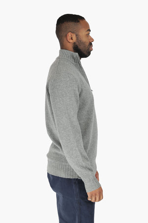 Half Zip Wool Cashmere Sweater